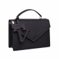 Preview: Handle Bag with shoulder strap made of calfskin black